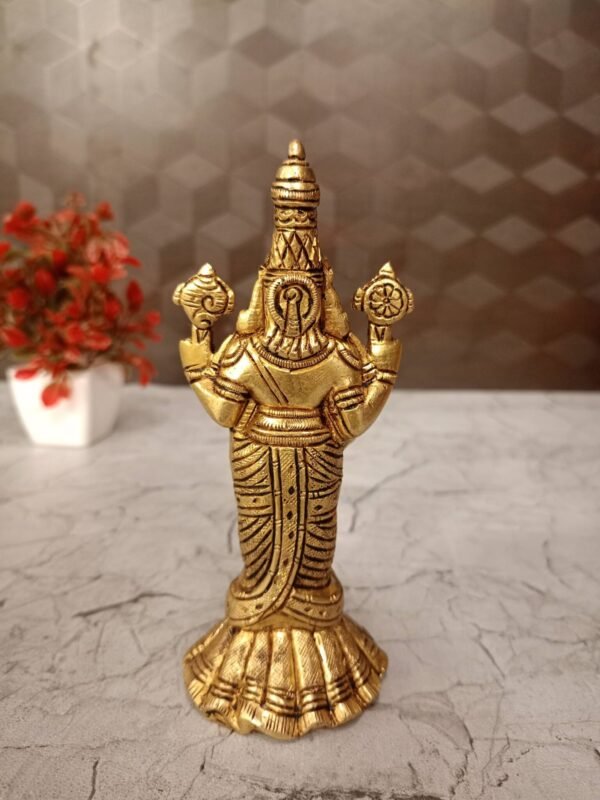 Buy Pure Brass Tirupathi Balaji at Manufacturer Price 6" Hyderabad, India - Image 3