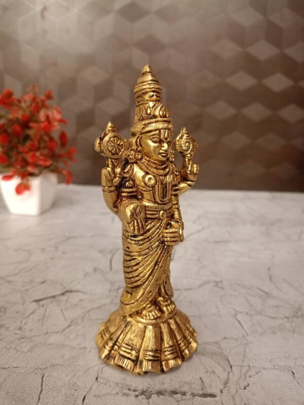 Buy Pure Brass Tirupathi Balaji at Manufacturer Price 6" Hyderabad, India - Image 2