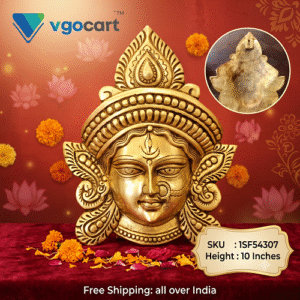 Brass Durga Amman Face Wall Mount