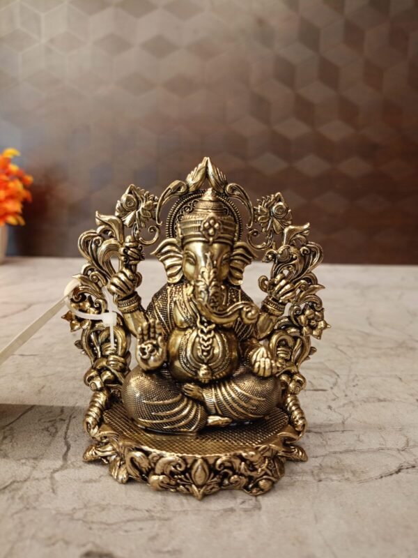 Buy Brass Fine Art Ganesha with Thiruvachi at Wholesale dealer Madurai, India | 100% Pure Brass Idols Manufacturer
