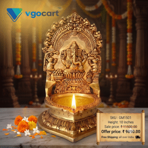 Brass Ganesha Diya