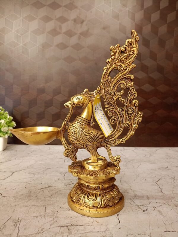 Brass Annam Holding Single Face Diya at Manufacturer Price