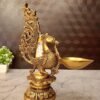 Buy Brass Annam Holding Single Face Diya at Manufacturer Price Jaipur, India | 100% Pure Brass Idols Manufacturer - Image 2