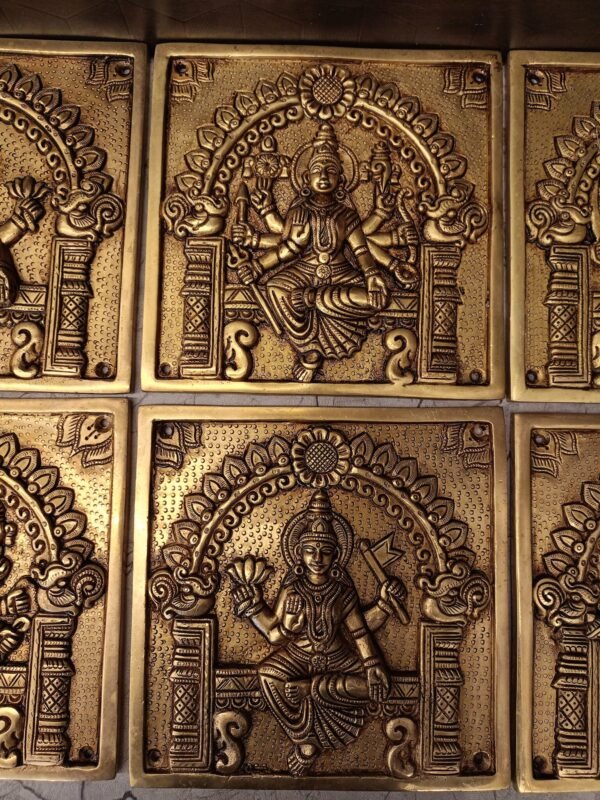 Buy Brass Ashtalakshmi Door Panel at Manufacturer Price Moradabad, India | 100% Pure Brass Idols Manufacturer and Supplier - Image 3
