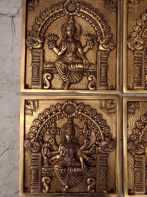 Buy Brass Ashtalakshmi Door Panel at Manufacturer Price Moradabad, India | 100% Pure Brass Idols Manufacturer and Supplier - Image 4