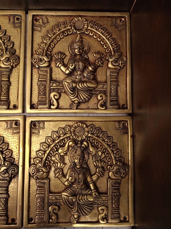Buy Brass Ashtalakshmi Door Panel at Manufacturer Price Moradabad, India | 100% Pure Brass Idols Manufacturer and Supplier - Image 5