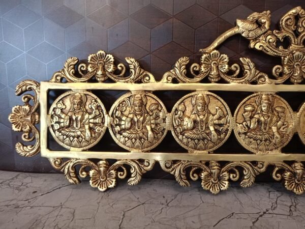 Buy Brass Ashtalakshmi Wall Mount Horizontal Wholesale Market Price Chennai,India | 100% PureBrass Idols Suppliers - Image 4