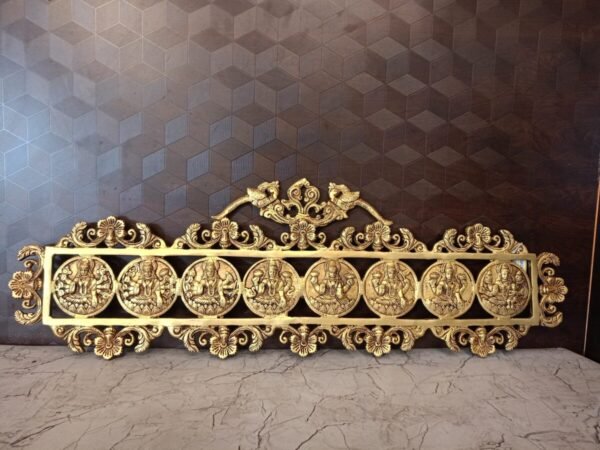 Brass Ashtalakshmi Wall Mount Horizontal Wholesale Market