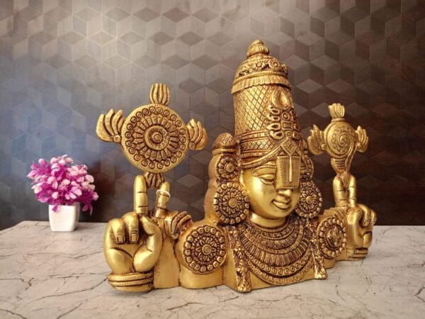 Buy Brass Balaji Wall Mount at Manufacturer Price Delhi, India | 100% Pure Brass Idols Manufacturer - Image 3