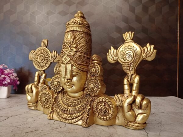Buy Brass Balaji Wall Mount at Manufacturer Price Delhi, India | 100% Pure Brass Idols Manufacturer - Image 2