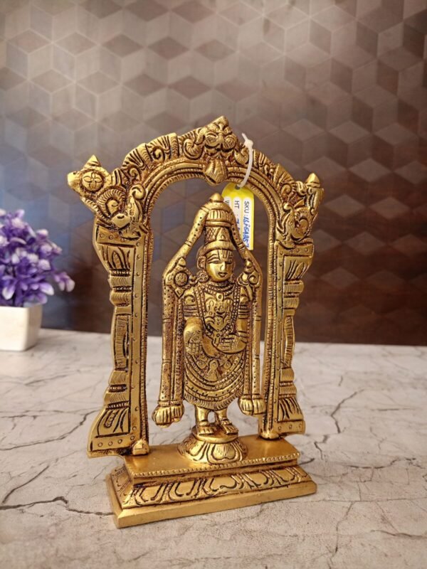 Buy Brass Balaji with Thiruvachi idol at wholesale Price Madurai, India | 100% Pure Brass Idols Manuafacturer - Image 2