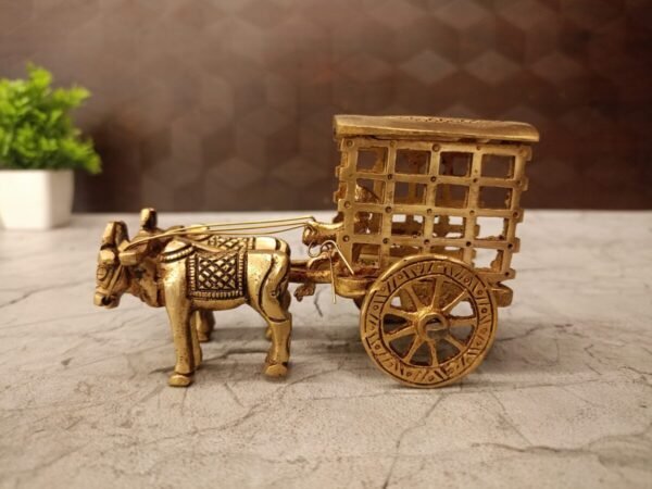 Buy Brass Bullock Cart at Manufacturer Price Coimbatore,India | 100% Pure Brass Idols Manufacturer - Image 2