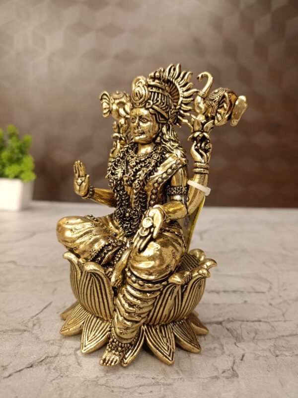 Buy Brass Fine Art Gajalakshmi Idol at Wholesale Price Jaipur,India | 100% Pure Brass Idols Supplier - Image 4