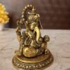 Buy Brass Fine Art Ganesha on Oval Base at Manfuacturer Price Jaipur, India - Image 3