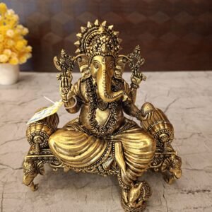 Brass Fine Art Ganesha on Sofa VGO BRASS Supplier