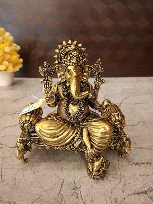 Brass Fine Art Ganesha on Sofa VGO BRASS Supplier