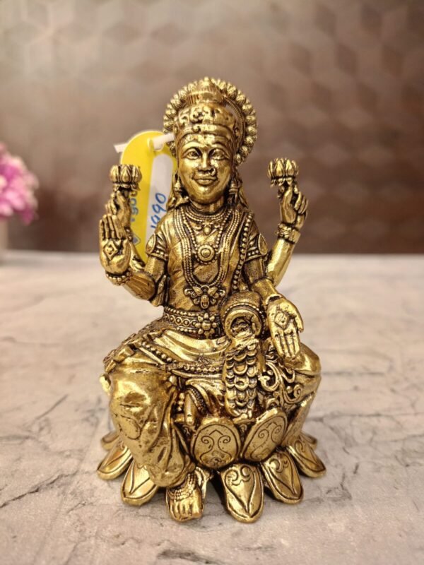 Brass Fine Art Lakshmi Idol at Wholesale Market