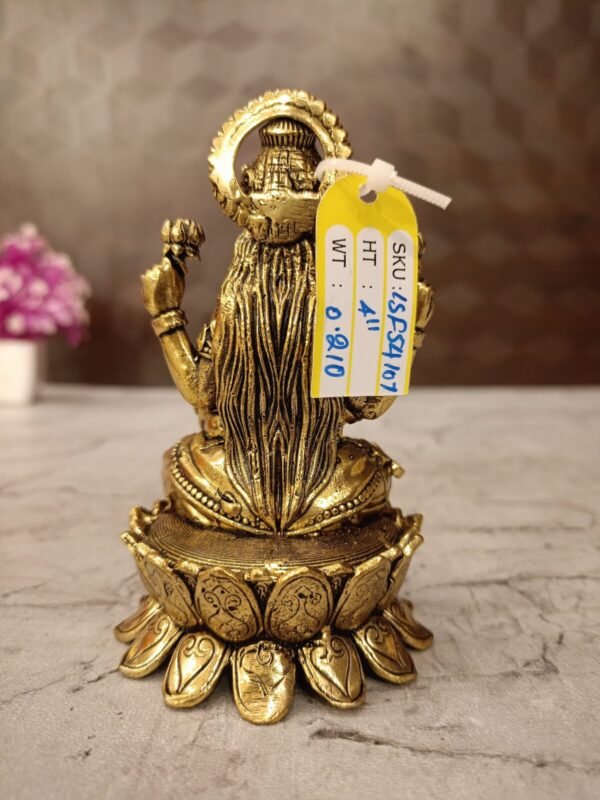 Buy Brass Fine Art Lakshmi Idol at Wholesale Market Hyderabad, India | 100% Pure Brass Idols Suppliers - Image 4