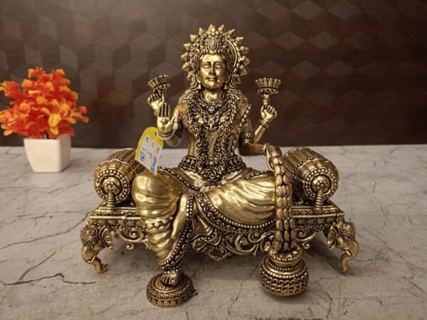 Brass Fine Art Lakshmi Sitting on Sofa at Manufacturer Price