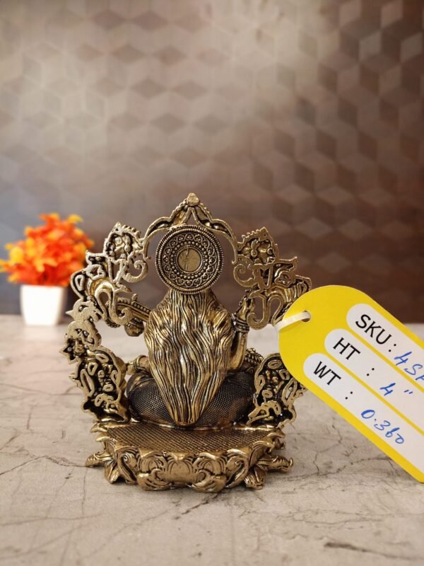 Buy Brass Fine art Saraswathi idol at Manufacturer Price Bangalore, India | 100% Pure Brass Idols Wholesale Supplier - Image 4