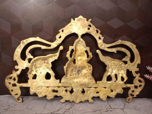 Buy Brass Gajalakshmi Wall Mount at Wholesale Supplier Moradabad,India | 100% Pure Brass Idol Manufacturer - Image 2