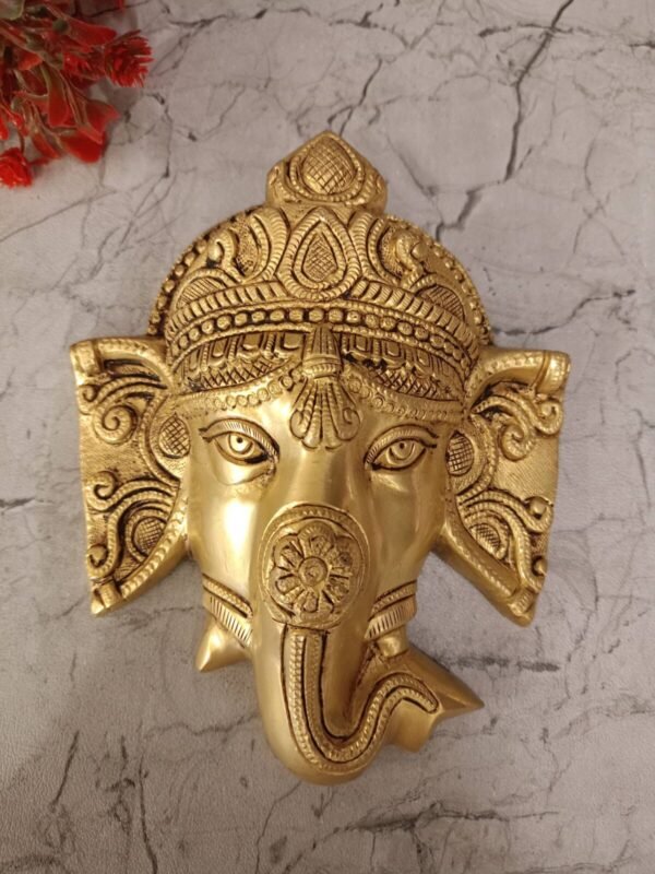 Brass Ganesha Face Wall Mount Wholesale dealer