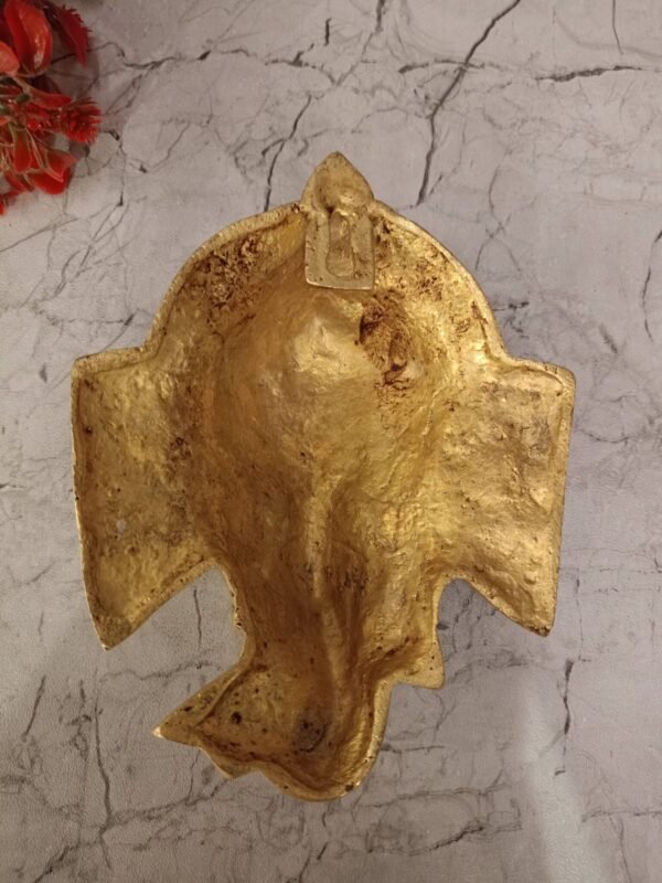 Buy Brass Ganesha Face Wall Mount at Manufacturer price Moradbad,India | 100% Pure Brass Idols Manufacturer - Image 5