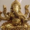 Buy Brass Ganesha Sitting on a Lotus Wall Mount at Manufacturer Price, India  | 100% Pure Brass Idols Manufacture and Suppliers - Image 2