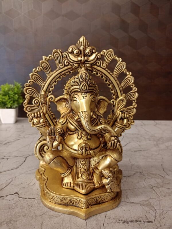 Buy Brass Ganesha with Thiruvachi at Manufacturer Price Kolkatta, India