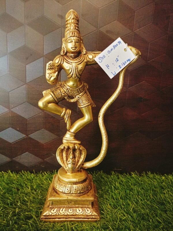 Brass Kalinga Krishna idol