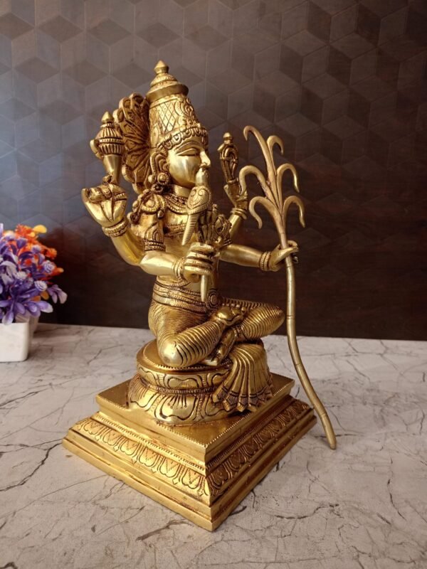 Buy Brass Kamakshi Amman Statue at Wholesale Price Madurai,India | 100% Pure Brass Idols Manufacturer - Image 2