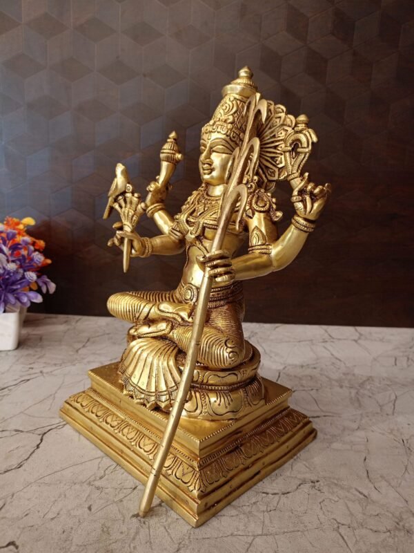 Buy Brass Kamakshi Amman Statue at Wholesale Price Madurai,India | 100% Pure Brass Idols Manufacturer - Image 3