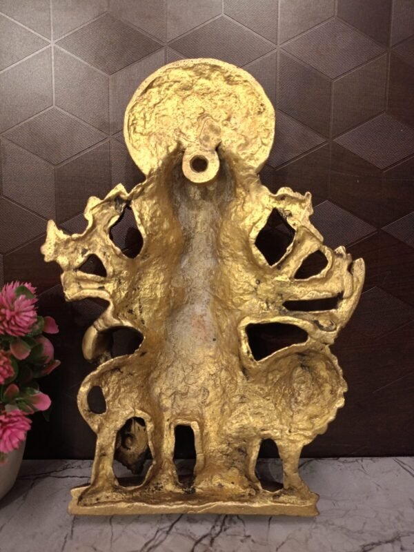 Buy Brass Kanthirsti Ganesha Wall Mount at Wholesale Dealer Delhi, India| 100% Pure Brass Idol Manufacturer - Image 2