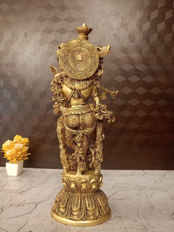 Buy Brass Krishna Idol at Wholesale Price Coimbatore, India | 100% Pure Brass Idols Supplier - Image 4