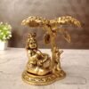 Buy Brass Krishna Idol with Pot Under Tree at Wholesale Dealer Jaipur,India |100% Pure Brass Idols Manufacturer - Image 2