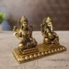 Buy Brass Fine art Lakshmi and Ganesha on Chowki at Wholesale Price Aligarh, India | 100% Pure Brass Idols Manufacturer - Image 3