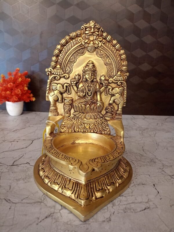 Brass Lakshmi Diya at Wholesale Market