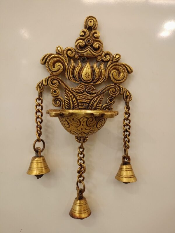 Brass Lotus Wall Mount Single Face Diya Manufacturer