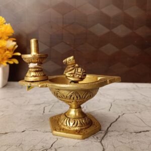 Brass Paradhosa Diya from VGO Brass -Quality and Craftsmanship