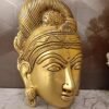 Buy Brass Paravathi Face Wall Mount at Wholesale price Chennai, India | 100% Pure Brass Idols Supplier - Image 3