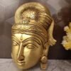 Buy Brass Paravathi Face Wall Mount at Wholesale price Chennai, India | 100% Pure Brass Idols Supplier - Image 2