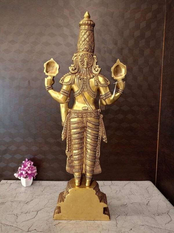 Buy Brass Perumal Idol at Wholesale Price Bangalore, India | 100% Pure Brass idols Manufacturer - Image 4
