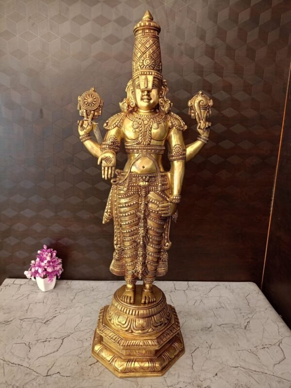 Buy Brass Perumal Idol at Wholesale Price Bangalore, India