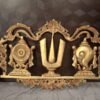 Brass Perumal Nammam Plate Wall Hanging at Wholesale Price
