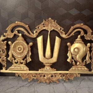 Brass Perumal Nammam Plate Wall Hanging at Wholesale Price