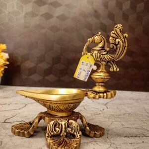Brass Single Face Agal Diya with Annam at Manufacturer Price
