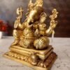 Buy Brass Turban Ganesha on Sofa at Wholesale Price Channai,India | 100% Pure Brass Idols Suppliers - Image 3
