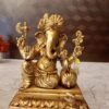 Brass Turban Ganesha on Sofa Wholesale dealer VGO BRASS