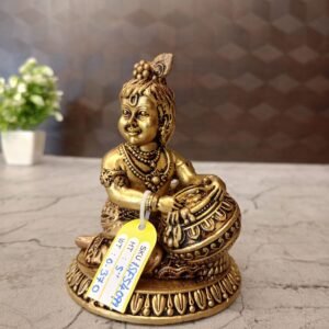 Brass Vennai Krishna fine art idol