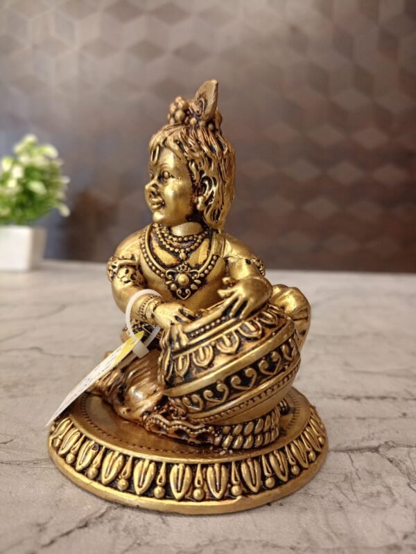 Buy Brass Vennai Krishna Fine Art Idol at Wholesale Dealer Chennai, India | 100% Pure Brass Idols Manufacturer - Image 3